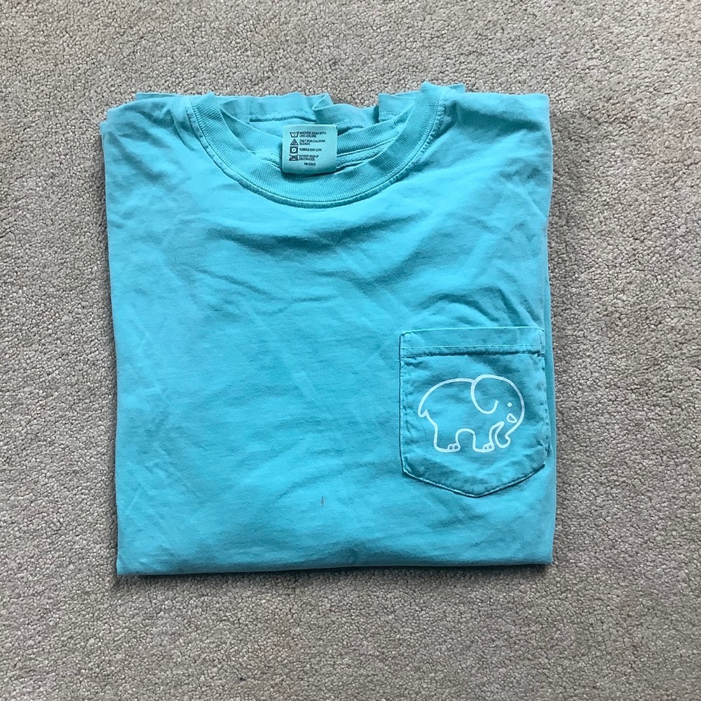 Ivory Ella teal long sleeve tee